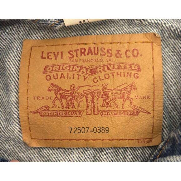 Vintage Levi’s Trucker Jacket 72507-0389 Men’s 3XL Blue Denim Made in USA 2001 - Picture 11 of 14